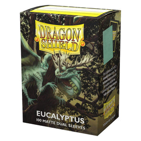 Dragon Shield Standard 100ct Dual Matte Eucalyptus Pastel Green Sleeves 63x88mm