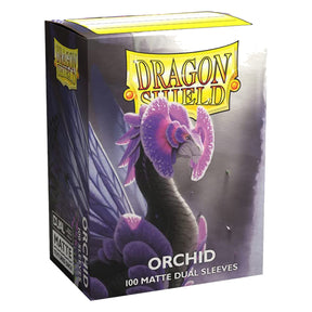 Dragon Shield Standard 100ct Dual Matte Orchid Pastel Purple Sleeves 63x88mm