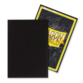 Dragon Shield Standard 100ct Matte Jet Black Sleeves 63x88mm
