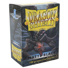 Dragon Shield Standard 100ct Matte Black Sleeves 63x88mm