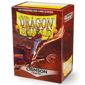 Dragon Shield Standard 100ct Matte Crimson Sleeves 63x88mm