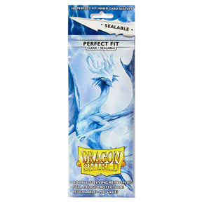 Dragon Shield Standard 100ct Perfect Fit Sealable Clear Inner Sleeves 63x88mm