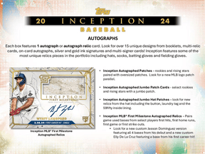 2024 Topps Inception Baseball Hobby Box