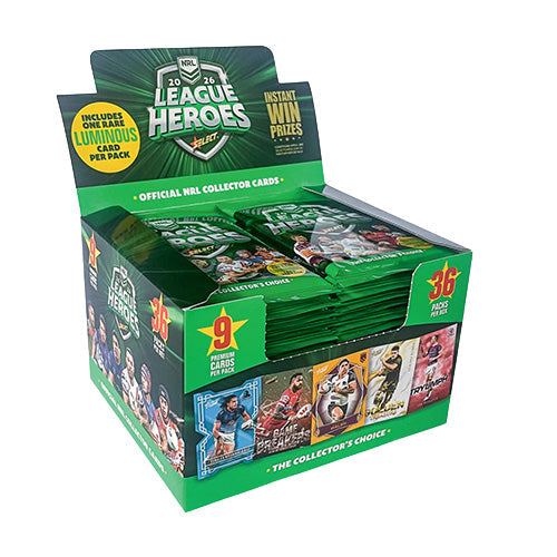 2026 NRL League Heroes Rugby Trading Cards Booster Box