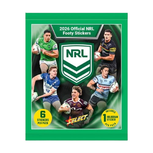 2026 NRL Rugby Stickers Book Album w/ 5 Packs