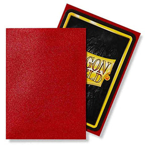 Dragon Shield Standard 100ct Matte Ruby Red Sleeves 63x88mm