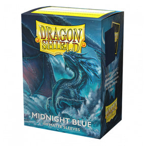 Dragon Shield Standard 100ct Matte Midnight Blue Sleeves 63x88mm