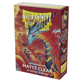Dragon Shield Japanese 60ct Matte Clear Outer Sleeves 59x86mm
