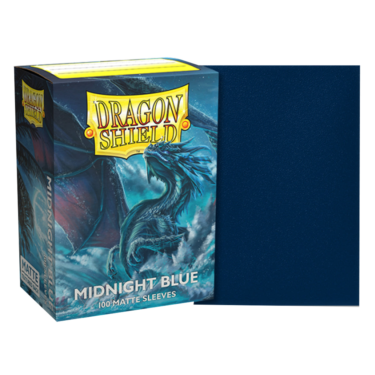 Dragon Shield Standard 100ct Matte Midnight Blue Sleeves 63x88mm