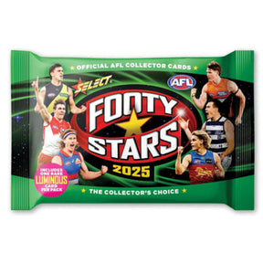 AFL Football 2025 Select Footy Stars Trading Cards Blaster Box