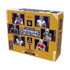 Panini NFL 2024 Contenders Football Hobby Trading Cards (Display of 6)