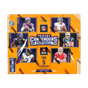 Panini NFL 2024 Contenders Football Hobby Trading Cards (Display of 6)