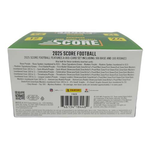 Panini Score 2025 NFL Football Retail Booster Box