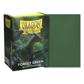 Dragon Shield Standard 100ct Matte Forest Green Sleeves 63x88mm