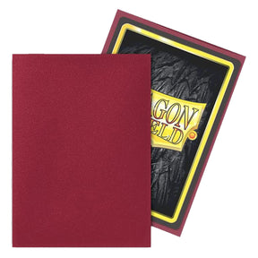 Dragon Shield Standard 100ct Matte Blood Red Sleeves 63x88mm